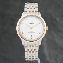 Second Hand OMEGA Mens De Ville Prestige Silver Bracelet Watch 43420402