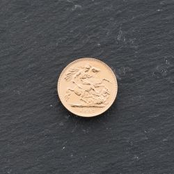 Second Hand 22ct Yellow Gold 1897 Queen Victoria Half Sovereign Coin 47011155