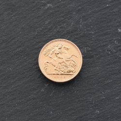 Second Hand 22ct Yellow Gold 1908 Edward VII Half Sovereign Coin 47011158