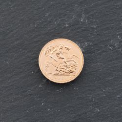 Second Hand 22ct Yellow Gold 1980 Queen Elizabeth II Half Sovereign Coin 47011162