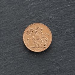 Second Hand 22ct Yellow Gold 1895 Queen Victoria Half Sovereign Coin 47011170