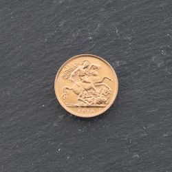 Second Hand 22ct Yellow Gold 1914 King George V Half Sovereign Coin 47011172