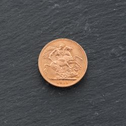 Second Hand 22ct Yellow Gold 1911 King George V Half Sovereign Coin 47011173