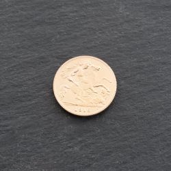 Second Hand 22ct Yellow Gold 1915 King George V Half Sovereign Coin 47011178