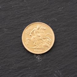 Second Hand 22ct Yellow Gold 1912 King George V Half Sovereign Coin 47011186