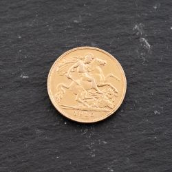 Second Hand 22ct Yellow Gold 1910 Edward VII Half Sovereign Coin 47011203