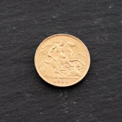 Second Hand 22ct Yellow Gold 1910 Edward VII Half Sovereign Coin 47011204