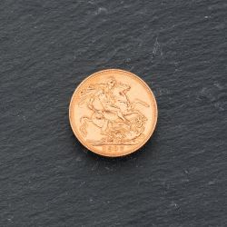 Second Hand 22ct Yellow Gold 1907 King Edward VII Full Sovereign Coin 47021247