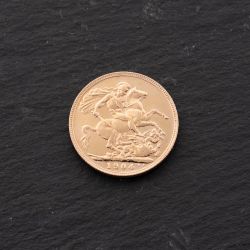 Second Hand 22ct Yellow Gold 1904 King Edward VII Full Sovereign Coin 47021265