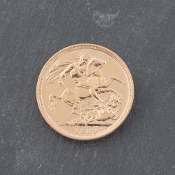 Second Hand 22ct Yellow Gold 1889 Queen Victoria Full Sovereign Coin 47021278
