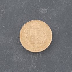 Second Hand 22ct Yellow Gold 1846 Young Victoria Shield Back Full Sovereign Coin 47021285