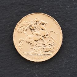 Second Hand Yellow Gold George V 1913 Full Sovereign Coin 47021305
