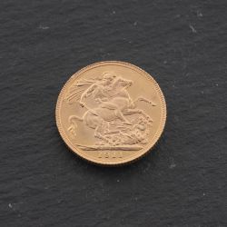 Second Hand 22ct Yellow Gold King George V 1911 Full Sovereign Coin 47021315