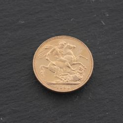 Second Hand 22ct Yellow Gold Queen Victoria 1890 Full Sovereign Coin 47021318