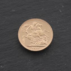 Second Hand 22ct Yellow Gold Queen Victoria 1891 Full Sovereign Coin 47021319