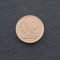 Second Hand 22ct Yellow Gold 2020 Queen Elizabeth Full Sovereign Coin 47021324