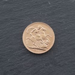 Second Hand 22ct Yellow Gold 1907 King Edward Full Sovereign Coin 47021325