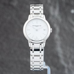Second Hand Baume & Mercier Ladies Classima White Dial Bracelet Watch 10489