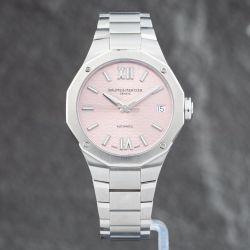 Second Hand Baume & Mercier Ladies Riviera Pink Dial Bracelet Watch 10675