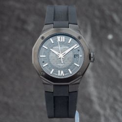 Second Hand Baume & Mercier Mens Riviera Skeleton Dial Rubber Strap Watch 10617