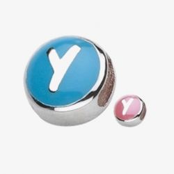 Kit Heath Kids Silver Pink and Blue Enamel Bead 7950MEY