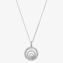 Chopard 18ct White Gold Happy Spirit 0.91ct Diamond Necklace 798231-1001