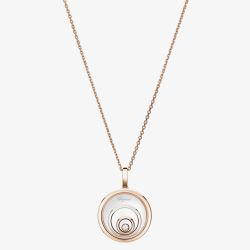 Chopard 18ct Gold Two Tone Happy Spirit Diamond Necklace 798231-9001