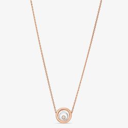 Chopard 18ct Gold Two Tone Happy Spirit Diamond Necklace 818230-9001