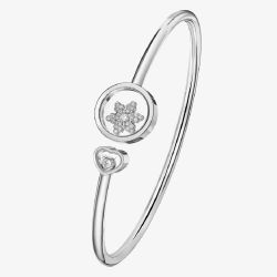 Chopard Happy Diamonds 18ct White Gold 0.13ct Diamond Bangle 85A482-1002