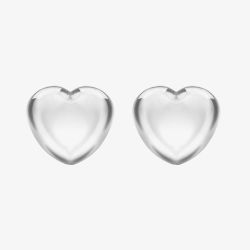 Sterling Silver 5mm Heart Stud Earrings 8.55.5619