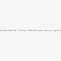 Sterling Silver Prince of Wales Rope Chain S10R