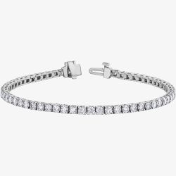 9ct White Gold 3.00ct Diamond Bracelet BR977WG/3-10