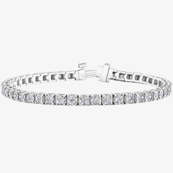 9ct White Gold 2.00ct Diamond Tennis Bracelet BR988W/200-9
