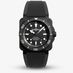Bell & Ross Mens BR-03 Diver Black Watch BR03A-D-BL-CE/SRB