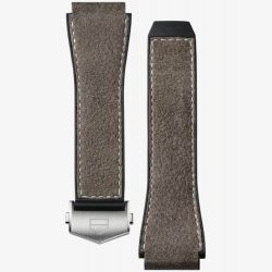 TAG Heuer Connected Brown Rubber & Leather Watch Strap BT6238