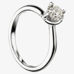Mastercut Grace 18ct White Gold Four Claw Twist Diamond Solitaire Ring C13RG001 W