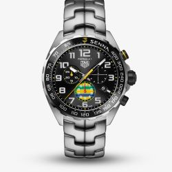 TAG Heuer Mens Special Edition Formula 1 Chronograph x Senna Black Dial Watch CAZ101AX.BA0637 