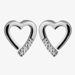 Hot Diamonds Just Add Love Silver Earrings DE110