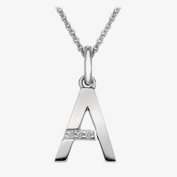 Hot Diamonds 'A' Micro Pendant DP401