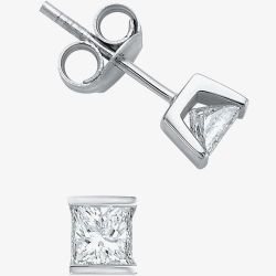 9ct White Gold 0.75ct Diamond Stud Earrings E1179W/75 DIA