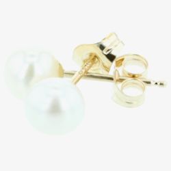 9ct 5 x 5.5mm Akoya Pearl Stud Earrings EOZ102PL