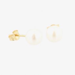 9ct 6 x 6.5mm Akoya Pearl Stud Earrings EOZ103PL