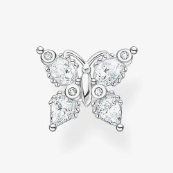THOMAS SABO Sterling Silver Cubic Zirconia Butterfly Single Stud Earring H2195-051-14