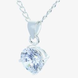 Silver Cubic Zirconia Necklace