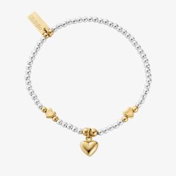 ChloBo Ladies Silver & Gold Golden Moments Of Love Bracelet GMBVAL25