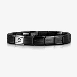 Nomination CLASSIC Stainless Steel Black Shiny Base Bracelet 530301 SI 002