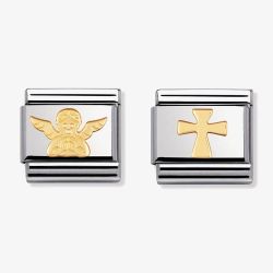 Nomination CLASSIC Gold Heavenly Angel Charm Set