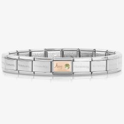 Nomination CLASSIC Rose Gold & Silver August Peridot Bracelet 430508/08