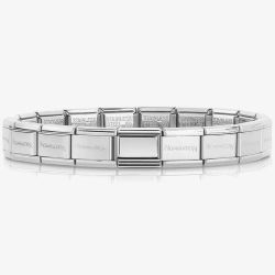 Nomination CLASSIC Silvershine Plates Plain Engravable Bracelet 330104/01