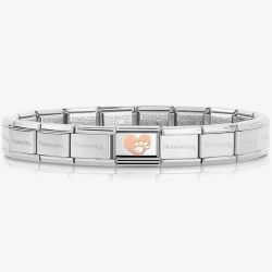 Nomination CLASSIC Rose Gold Heart Pawprint Bracelet 430104/12